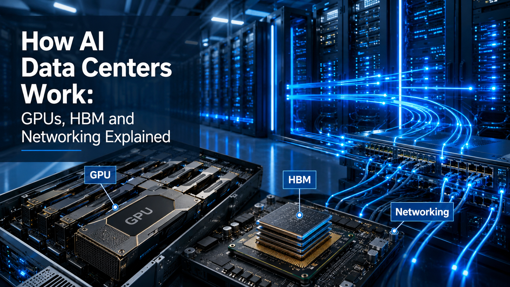 How AI Data Centers Work: GPUs, HBM and Networking Explained