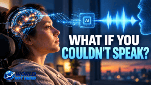 AI brain-computer interface decoding brain signals into speech for people who cannot speak